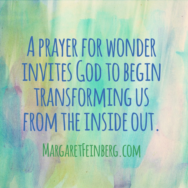 Be Transformed By Just One Prayer (and a Wonderstruck Wednesday Challenge)